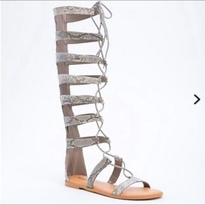 Torrid Snakeskin Gladiator Sandals